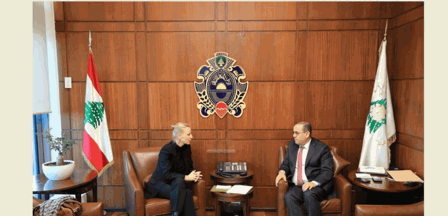 البيسري بحث ومديرة شؤون الأونروا في لبنان في أوضاع اللاجئين الفلسطينيين