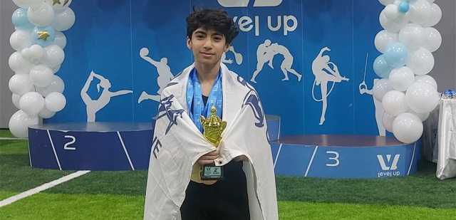 ماتيو البيروتي يحصد 4 ميداليات في بطولة الجمباز الدوليّة في الإمارات