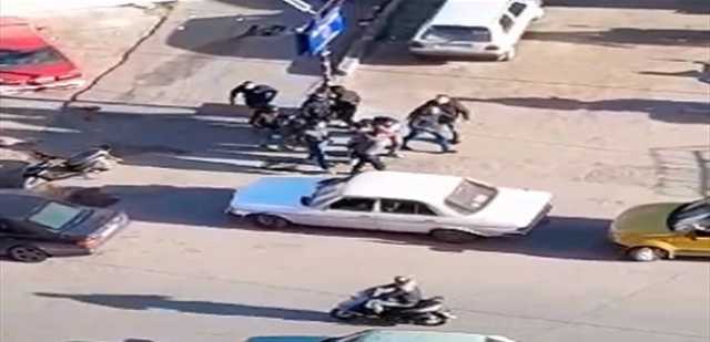 بالفيديو... توقيف مطلوب وإطلاق نار