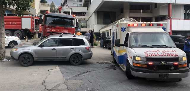 بالصور حريق كبير في الكسليك.. ونقل شخصين إلى المستشفى
