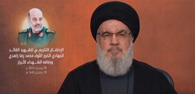نصرالله: ما حصل في دمشق هو اعتداء على إيران والرد آت