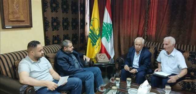 حزب الله في صيدا عرض مع رئيس بلدية كفرشوبا الأوضاع في البلدة