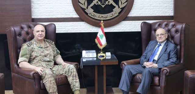 قائد الجيش استقبل الامين العام للمجلس الأعلى السوري اللبناني
