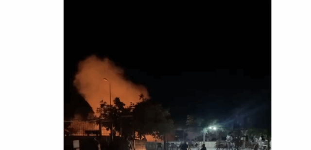 بالفيديو.. حريق كبير في بلدة جرجوع