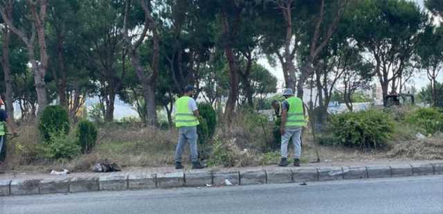 بلدية صيدا واصلت حملة تزفيت الحفر الكبيرة