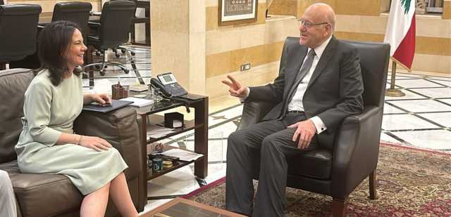 ميقاتي يلتقي وزيرة الخارجية الألمانية