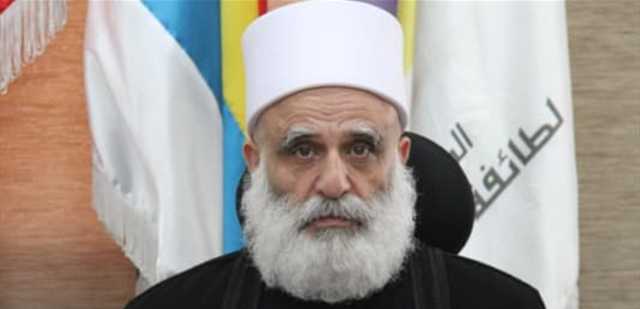 شيخ العقل: لتمتين الوحدة الوطنية في ظل التحديات