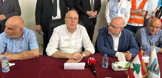 ميقاتي من صور: أنا بين أهلي وأحبائي والجنوب سيبتسم مُجدداً