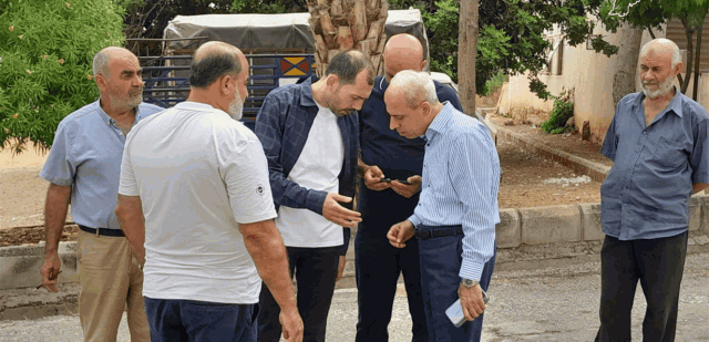 الخير تفقد والأمين العام للهيئة العليا للاغاثة طريق عين العامري في المنية