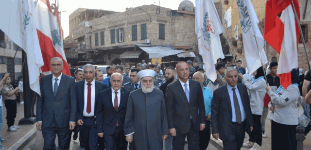 عبّود شارك في تقبّل التهاني بالعيد إلى جانب المفتي إمام