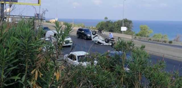 بالفيديو.. حادث سير مروع على طريق السعديات باتجاه بيروت