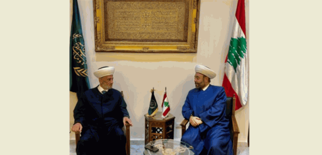 دريان استقبل القاضي الشيخ خلدون عريمط