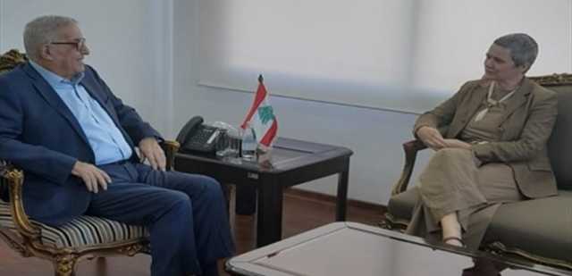 بوحبيب استقبل سفيرة الاتحاد الأوروبي لدى لبنان
