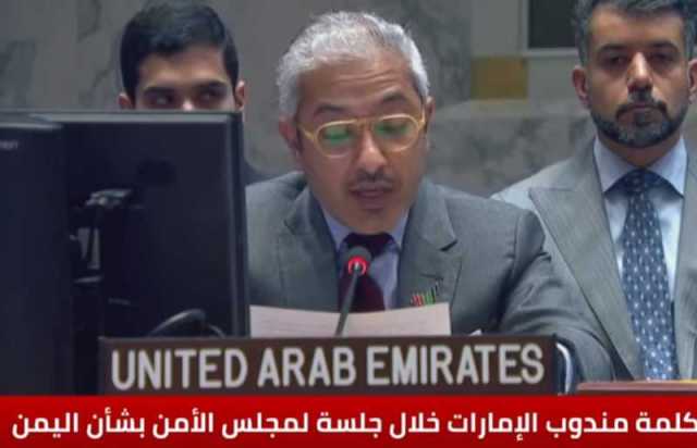 مندوب الإمارات في مجلس الأمن يوجه دعوة لمليشيات الحوثي ويتحدث عن الخطر الحقيقي في المستقبل