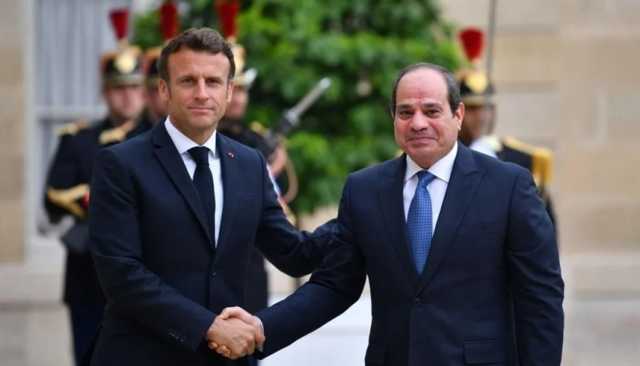 السيسي وماكرون يناقشان تطورات الأوضاع في غزة