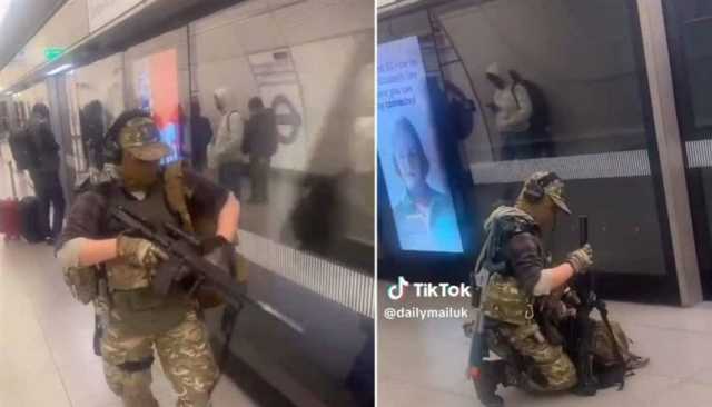 ذعر في مترو لندن بسبب قناص متنكّر