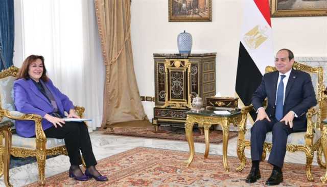 الرئيس المصري ومفوضة أوروبية يبحثان التطورات في قطاع غزة