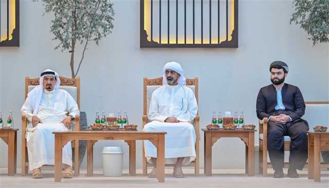حاكم عجمان وولي عهده يستقبلان ضيوف 'رمضان عجمان'