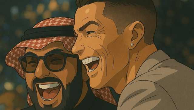 تركي آل الشيخ يشارك كريستيانو رونالدو صورة أنيمي