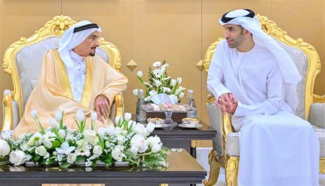 حاكم عجمان وولي عهده يتقبلان تهاني العيد من كبار المسؤولين وقنصل الكويت