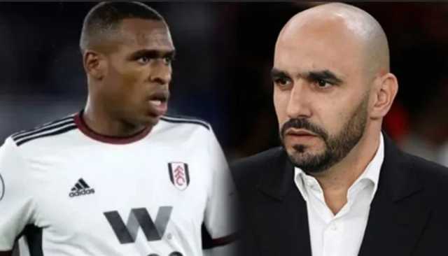 سجال قوي بين وليد الركراكي ومدافع فولهام