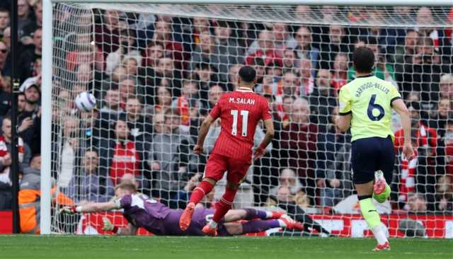 محمد صلاح ثالث هدافي ليفربول عبر التاريخ