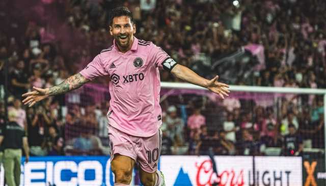 عرض جديد من الدوري السعودي لليونيل ميسي