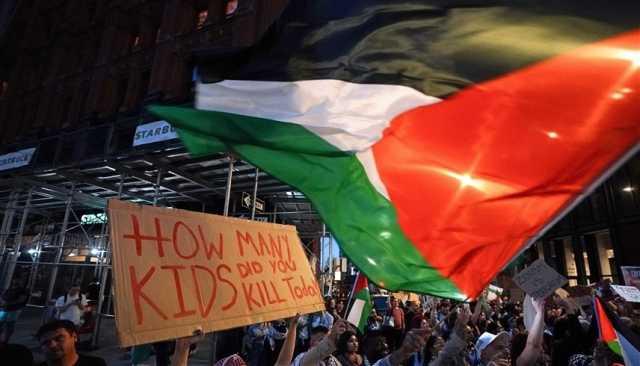 الدعم الشعبي للفلسطينيين والسياسي لإسرائيل