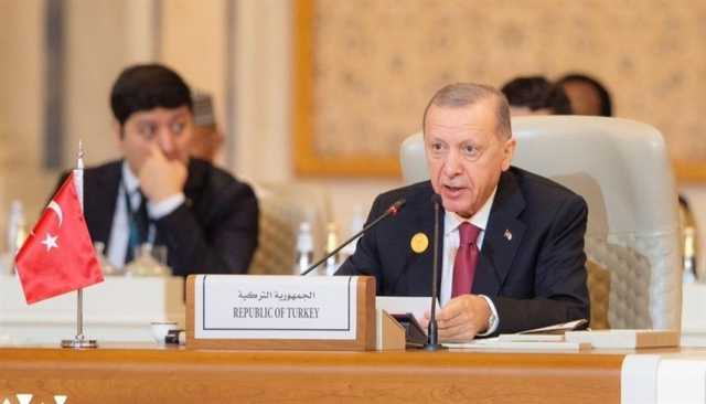أردوغان ينتقد صمت الدول الغربية حيال المذبحة في فلسطين