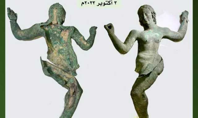 عرض تمثال يمني من البرنز بمزاد في تل أبيب