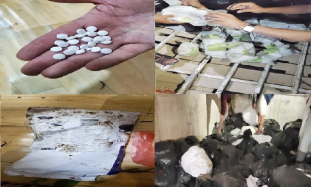 ضبط 124 كيلو حشيش مخدر في الجوف