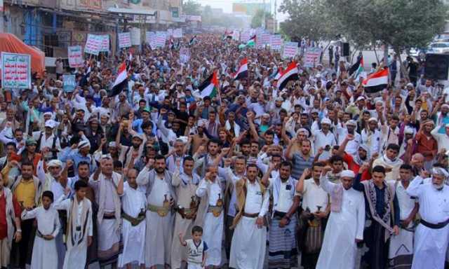 أبناء الحديدة يحتشدون في تسع ساحات في مسيرات رمضان اليمن طوفان ينتصر لغزة