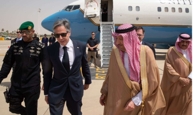 سر زيارة بلينكن الى الرياض وعلاقتها بالحرب على اليمن وايران ورفح