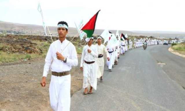 مسير طلابي في أرحب بصنعاء تضامنا مع الشعب الفلسطيني