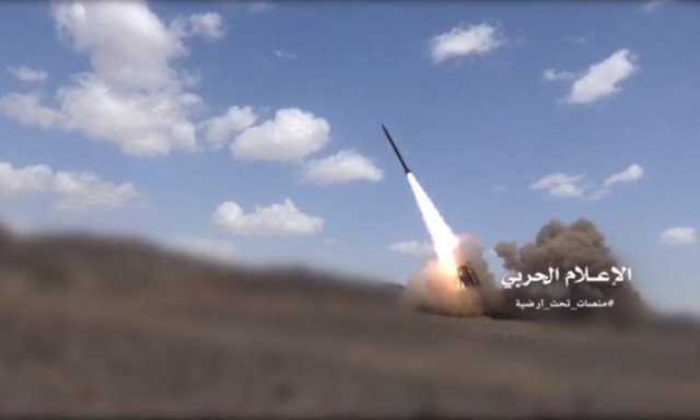استهداف هدفا عسكريا للعدو الصهيوني بصاروخ فلسطين الباليستي