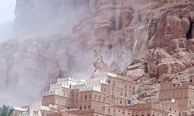 حدث خطير وقع في دوعن وأجبر الاهالي على مغادرة منازلهم