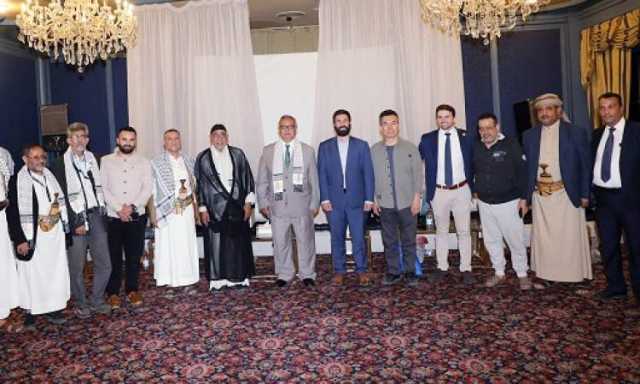 بن حبتور يلتقي رؤساء الوفود العربية والأجنبية المشاركين في مؤتمر فلسطين الثالث