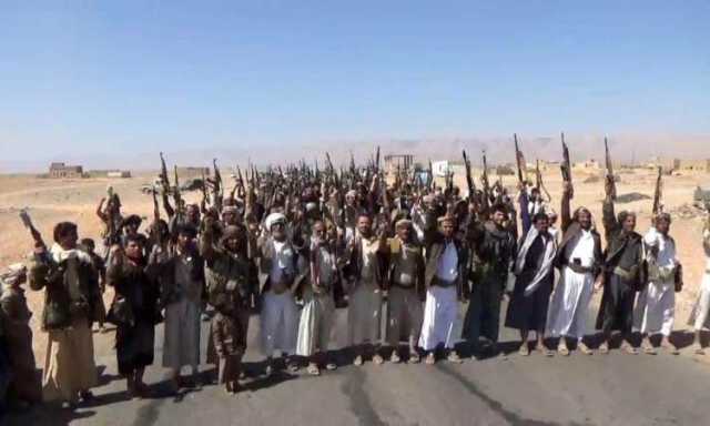 مسيرات حاشدة بمأرب نصرة لغزة وتحديا للعدوان الأمريكي على اليمن