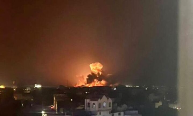 عدوان امريكي على ارحب شمال صنعاء