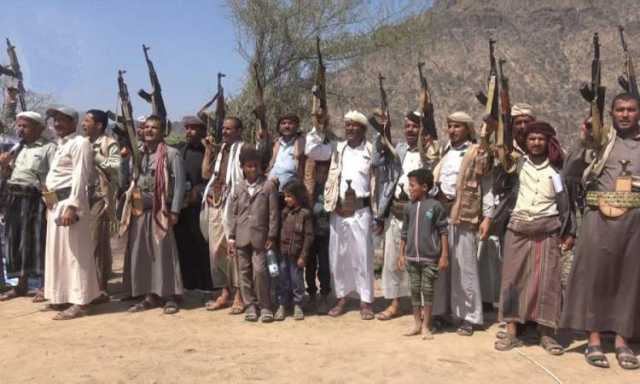 قبائل بلاد الطعام في ريمة تعلن البراءة من العملاء وتؤكد النفير نصرة لغزة