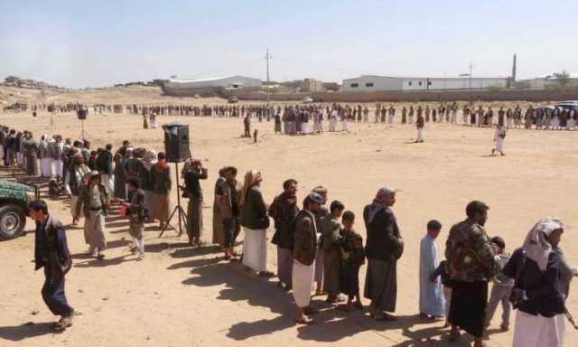 صنعاء:وقفة قبلية كبرى في بني الحارث وتشييع مهيب لضحايا العدوان في ثقبان