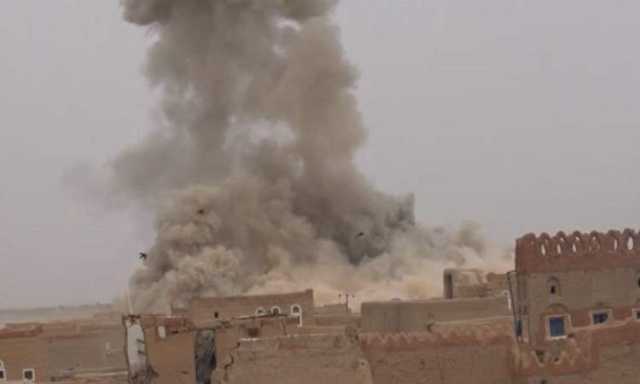 15 غارة للعدوان على الجوف ومأرب