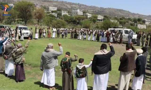وقفات قبلية في حبيش وبعدان وريف إب براءةً من الخونة وثباتاً مع غزة