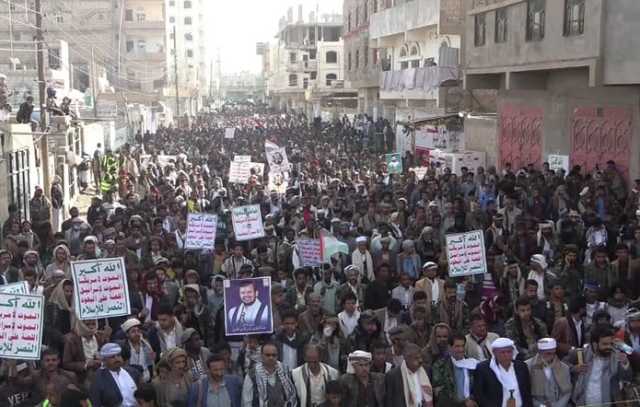 اليمنيون يباركون العمليات بعمق الكيان ويدعون الشعوب العربية للتحرك(صور)