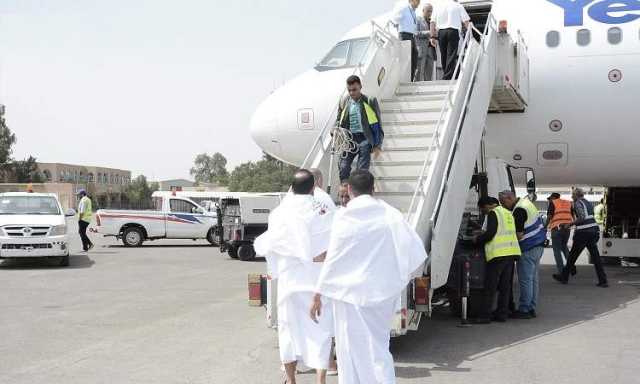 مغادرة الفوج الثاني من حجاج بيت الله عبر مطار صنعاء الدولي