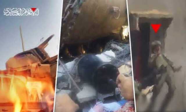 شاهد – مجاهدي حماس يستهدفون جنود وآليات العدو الصهيوني شرق مدينة غزة