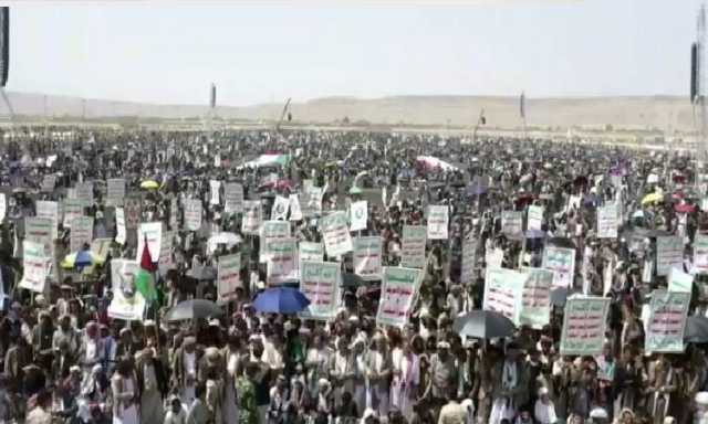 أبناء صعدة يحتشدون في 37 ساحة للتأكيد على تصاعد العمليات العسكرية ضد الكيان