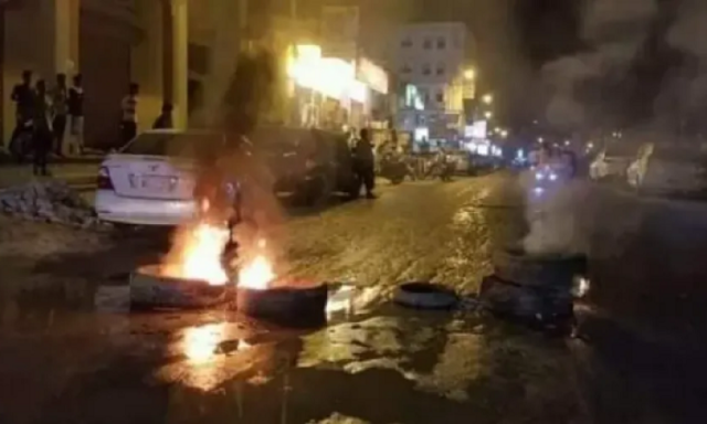 احتقان شعبي واسع في المكلا وتوقف للكهرباء من اليوم