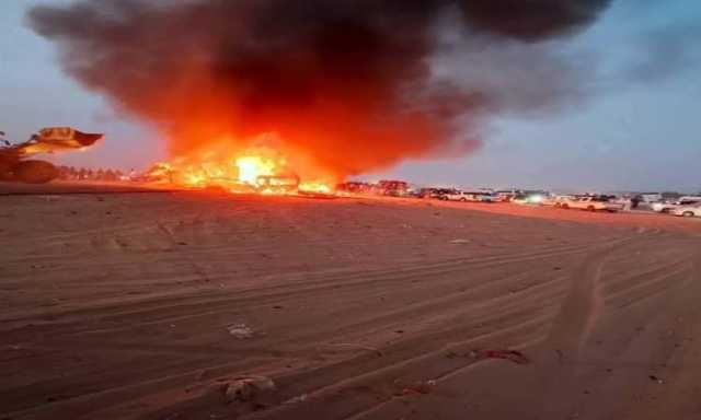 ارتفاع ضحايا انفجار مأرب إلى 18 قتيلاً وجريحاً على طريق الموت بالعبر