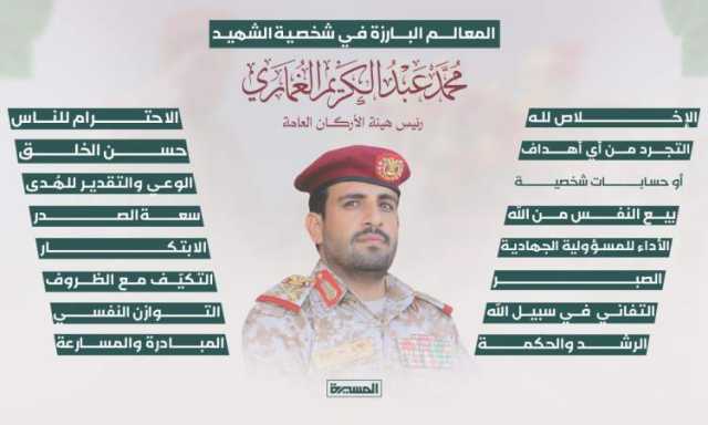 شاهد / ابرز معالم شخصية القائد الشهيد «الغماري» .. انفوجراف